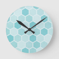 Teal Hexagons