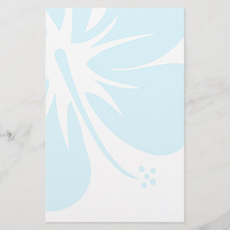 Teal Hibiscus Stationery