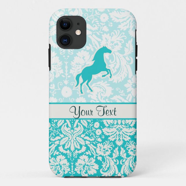 Teal Horse Case-Mate iPhone Case (Back)