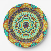 Teal Indian Mandala