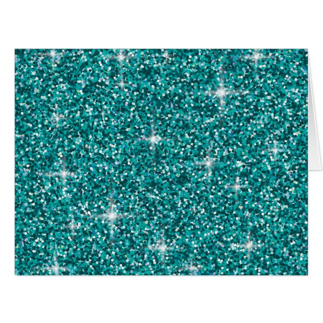 Teal iridescent glitter (Front Horizontal)
