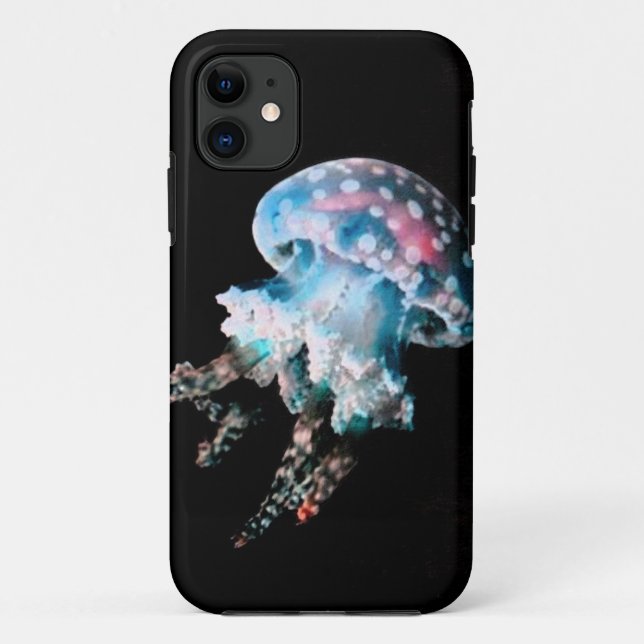 Teal Jellyfish Case-Mate iPhone 11 Case (Back)