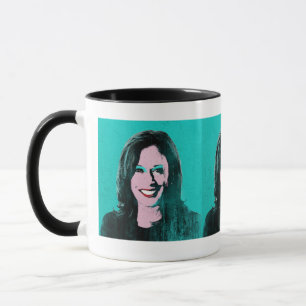 Teal Kamala Harris Pop Art Mug