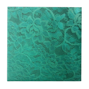 Teal Lace Tile