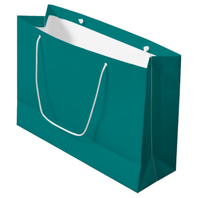 Teal Large Gift Bag (Front Angled)