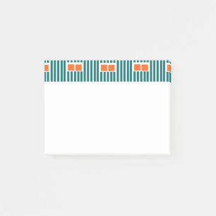 Teal Lines and Boxes  Post-it Notes