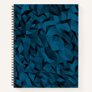 Teal Low-Poly Bullet Journal / Lined Notebook