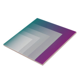 Teal magenta grey ceramic tile