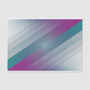 Teal magenta grey triangles tissue paper