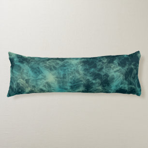 Teal Marble Abstract Body Cushion