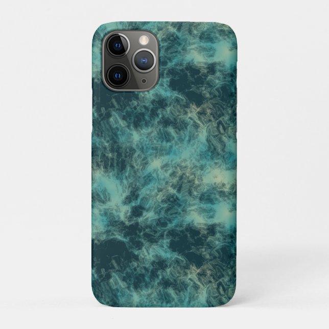 Teal Marble Abstract Case-Mate iPhone Case (Back)