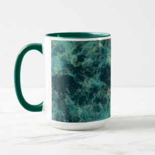 Teal Marble Abstract Mug