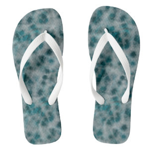 teal Marble Abstract Thongs