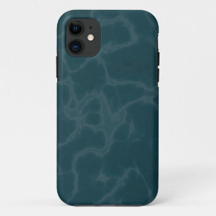Teal marble iPhone 11 case