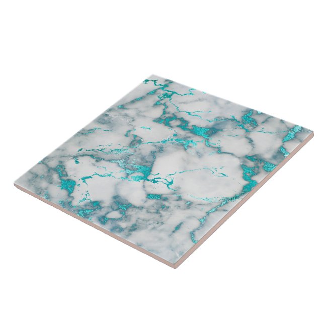 teal marble ceramic tile (Side)