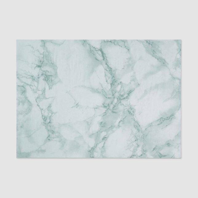 Teal Marble Design Tissue Paper (Front)