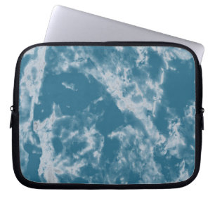 Teal Marble Laptop Sleeve