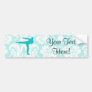 Teal Martial Arts Bumper Sticker