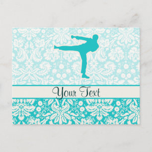 Teal Martial Arts Postcard
