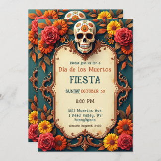 💀🎉 Teal Me the Afterlife Party Invitation