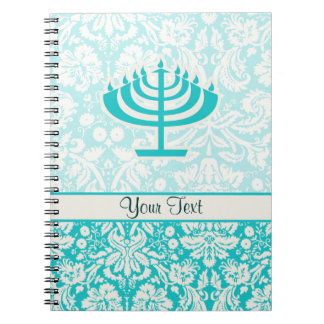 Teal Menorah Notebook