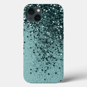 Teal Mermaid Ocean Glitter #4 (Faux Glitter) #art  iPhone 13 Case