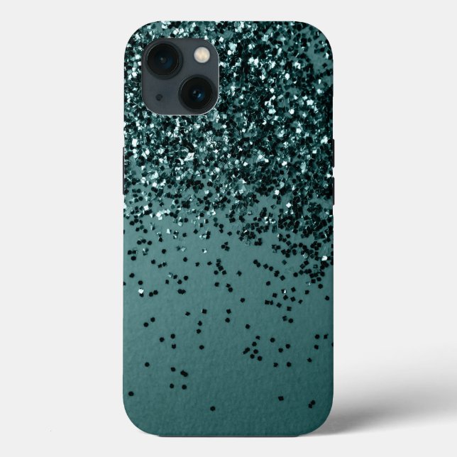 Teal Mermaid Ocean Glitter #5 (Faux Glitter) #art Case-Mate iPhone Case (Back)