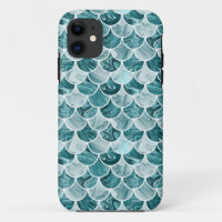 Teal mermaid scales