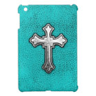 Teal Metal Cross