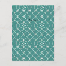 Teal Mid Century Modern Geometric Starburst Patter