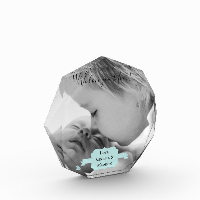 Teal Minimalist Photo Mother's Day (Left)