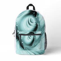 Teal Mint Green Abstract Modern Throw Pillow