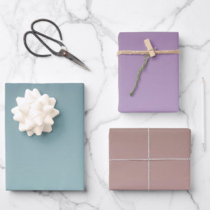 Teal Mint Ombre Wrapping Paper Sheet