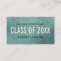 Teal Modern  Class Graduation Name Social Icon