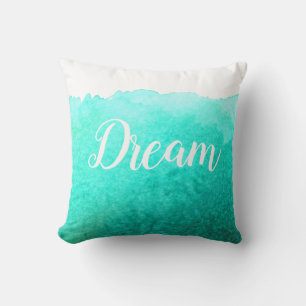 Teal modern simple ocean beach design with dream cushion