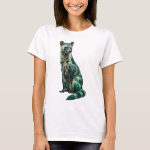 Teal Mystical Civet Guardian Women T-Shirt