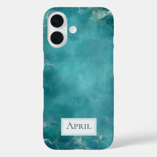 Teal Ocean iPhone 16 Case