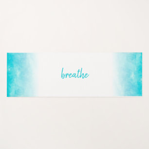 Teal Ombre Breathe Yoga Mat