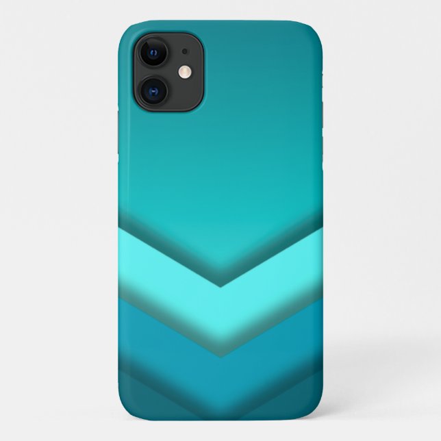 Teal Ombre Case-Mate iPhone Case (Back)