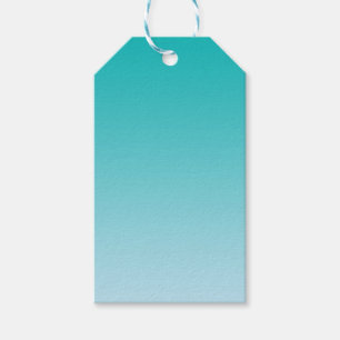 Teal Ombre Gift Tags
