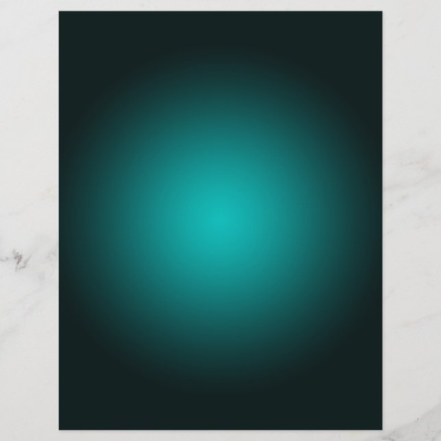 Teal Ombre Green Gradient Modern Minimalist Flyer (Front)