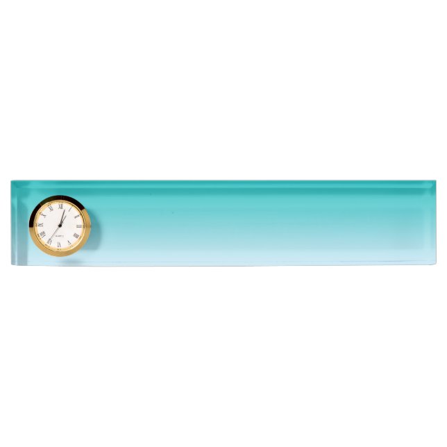 Teal Ombre Nameplate (Front)