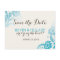 Teal Ombre Save the Date Postcard