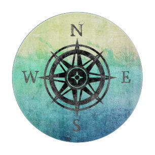 Teal Ombre Sea Cutting Board