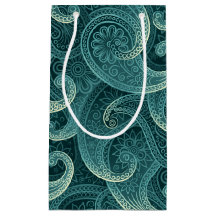 Teal Paisley Timeless Pattern