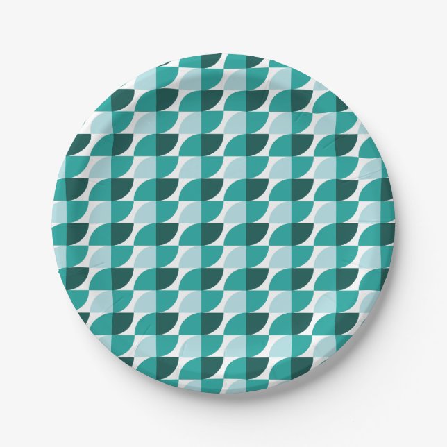 Teal Paper plate (Front)