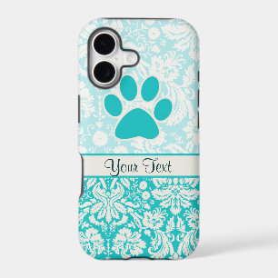Teal Paw Print