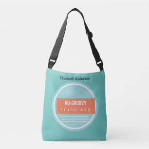 Teal peach nugroovy third age crossbody bag