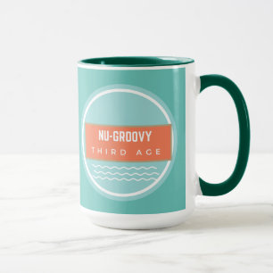 Teal peach nugroovy third age mug