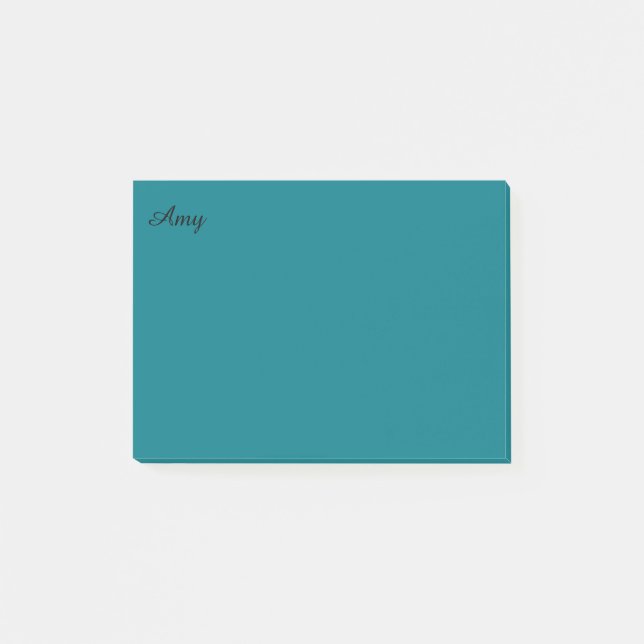 Teal Personalised Postit Notes (Front)
